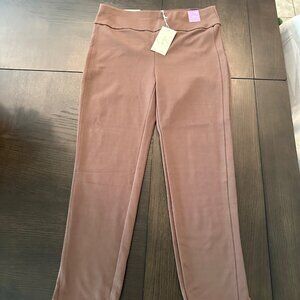BRAND NEW Dear Scarlet Pull-On, Mocha colored, Straight leg, Soft Knit Stretch P